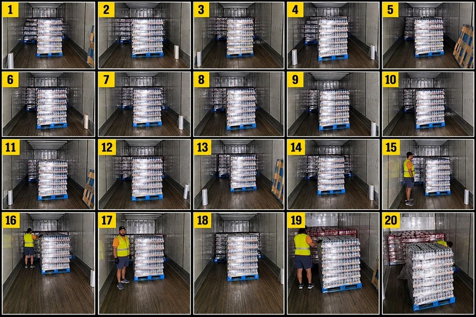 Twenty pallets reworked during the Titan Quality Transport recovery