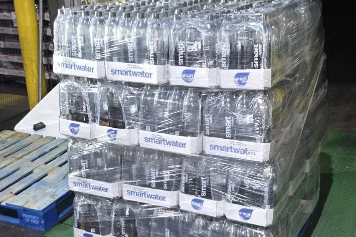 Stabilized Smartwater pallet after rework