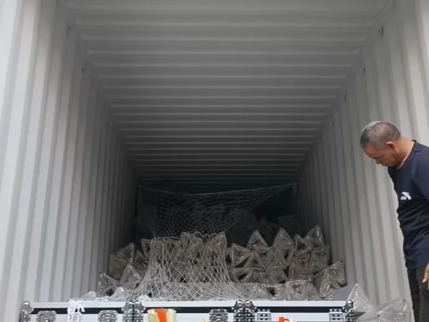 CLS unloading event truss freight in Statesville North Carolina
