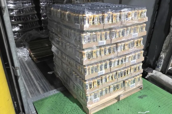 Beverage pallet during Werner load recovery