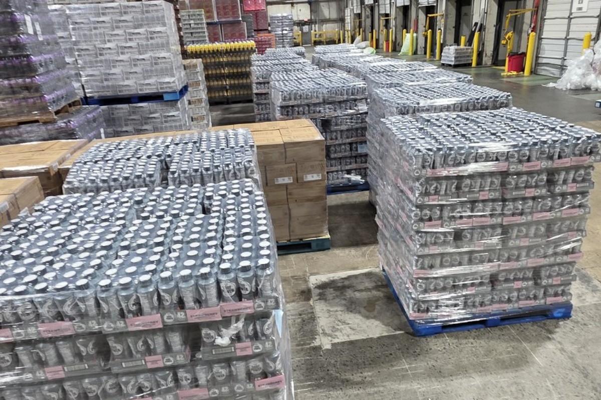 Restacked Titan Quality Transport pallets