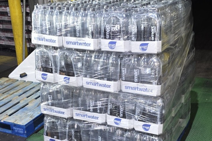 Stabilized Smartwater pallet after rework