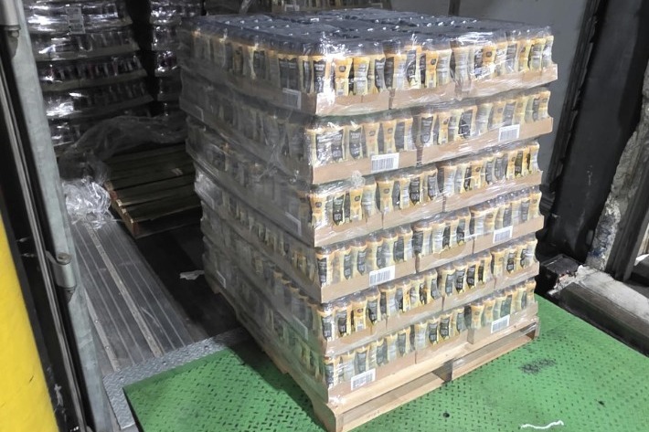 Beverage pallet during Werner load recovery